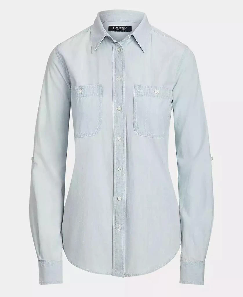 商品Ralph Lauren|Cotton Chambray Shirt,价格¥858,第5张图片详细描述