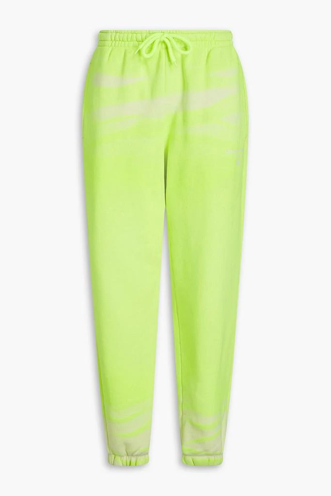 商品Alexander Wang|Neon tie-dyed French cotton-terry track pants,价格¥637,第1张图片