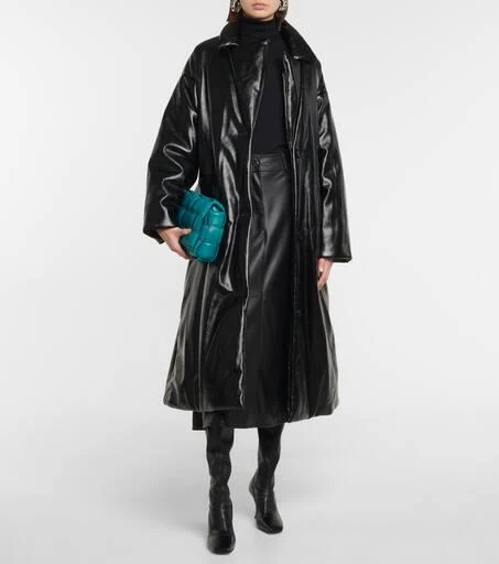 商品STAND STUDIO|Irma配腰带人造皮革大衣,价格¥2881,第2张图片详细描述