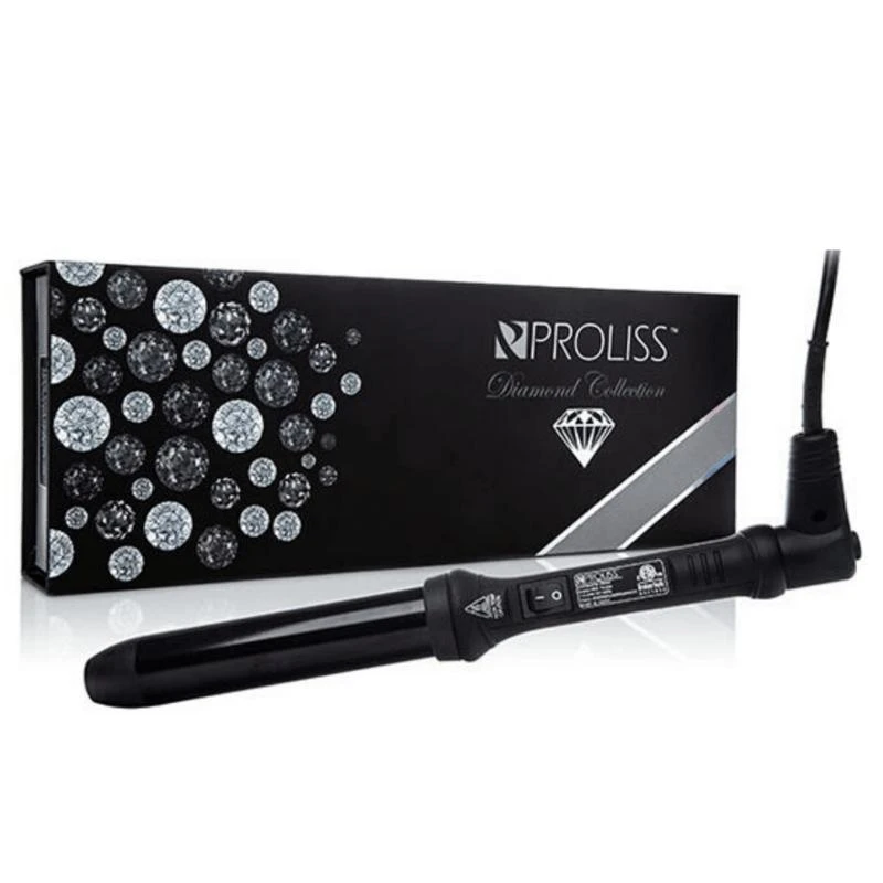 商品Proliss|The Twister 32mm Digital Tourmaline-Infused Ceramic Pro Curling Wand With Cool Tip Diamond Collection Matte Black,价格¥355,第1张图片