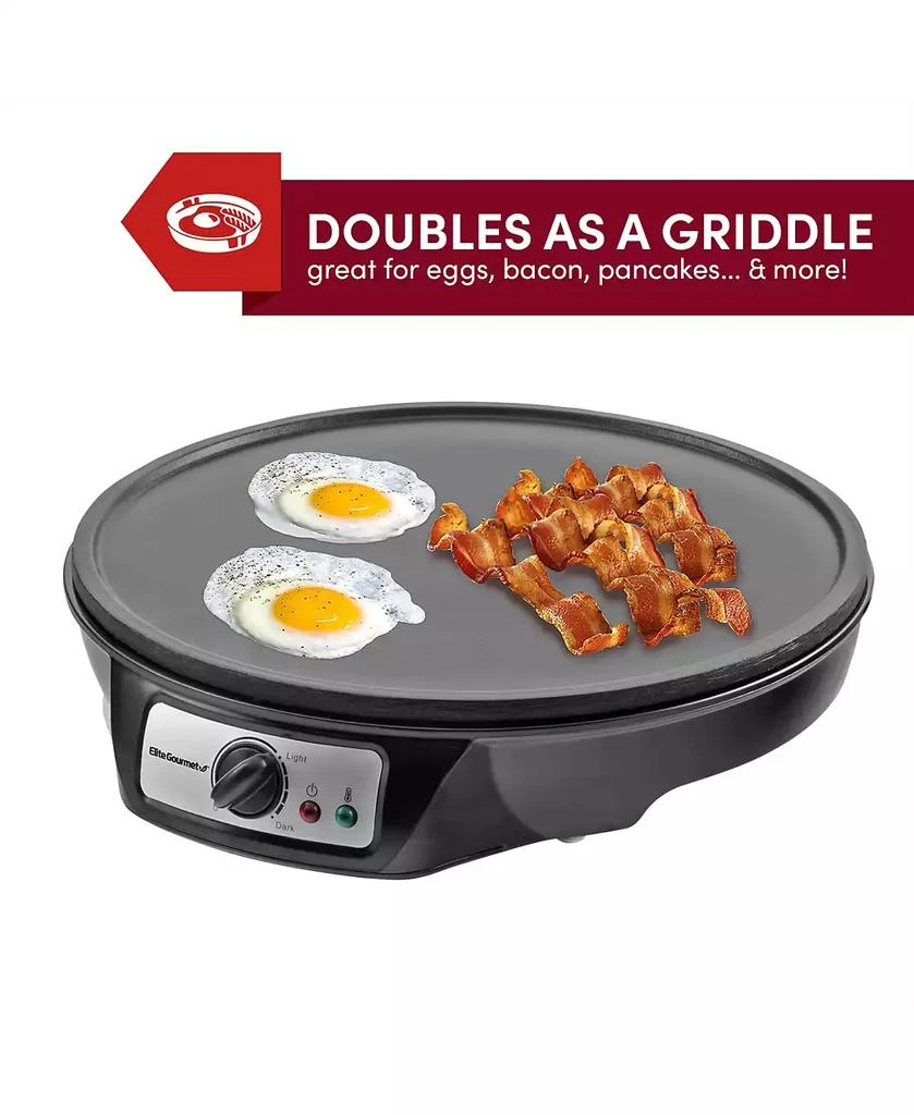 商品Elite Gourmet|Elite Cuisine 12" Non - stick Crepe Maker Griddle,价格¥264,第3张图片详细描述