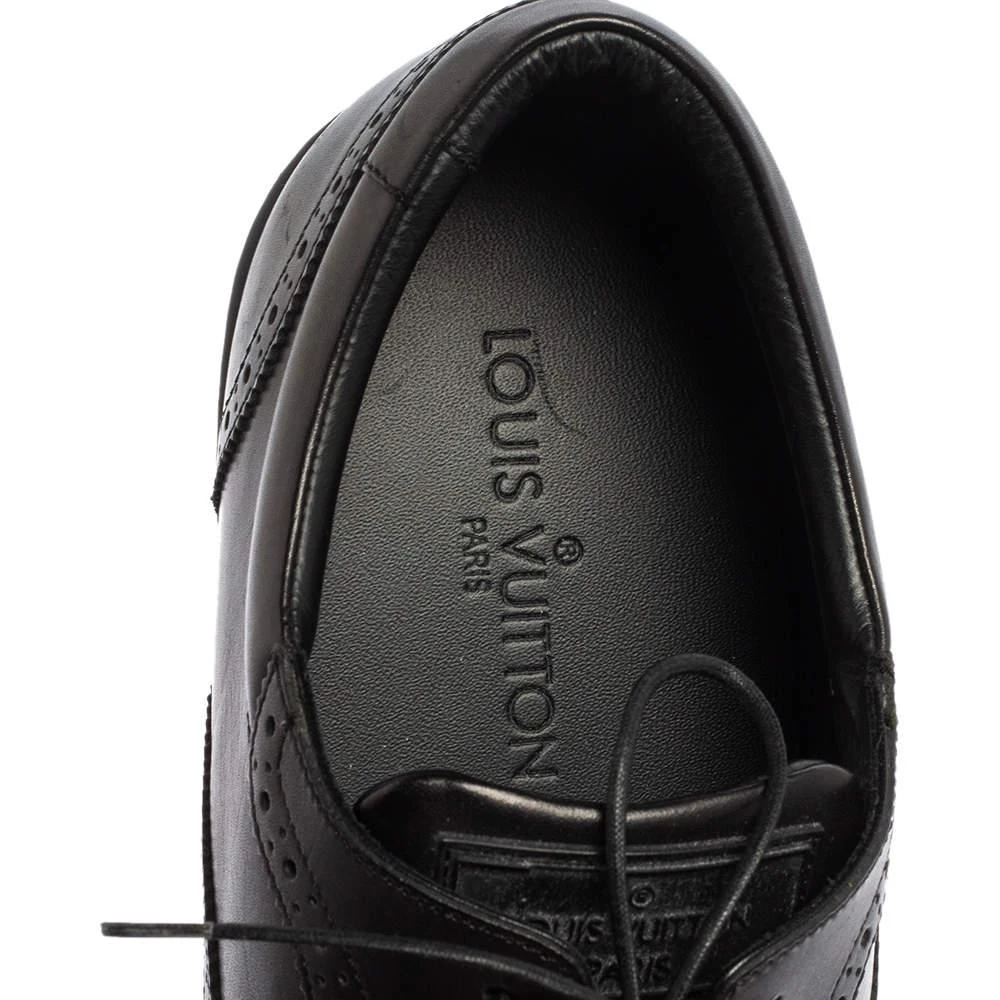 Louis Vuitton Black Brogue Leather Lace Up Oxfords Size 43 商品