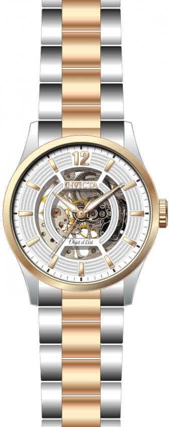 商品Invicta|Invicta Objet D Art Automatic White Dial Mens Watch 27573,价格¥600,第4张图片详细描述