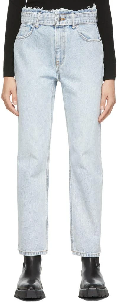商品Alexander Wang|Blue Slim Fray Jeans,价格¥1262,第1张图片