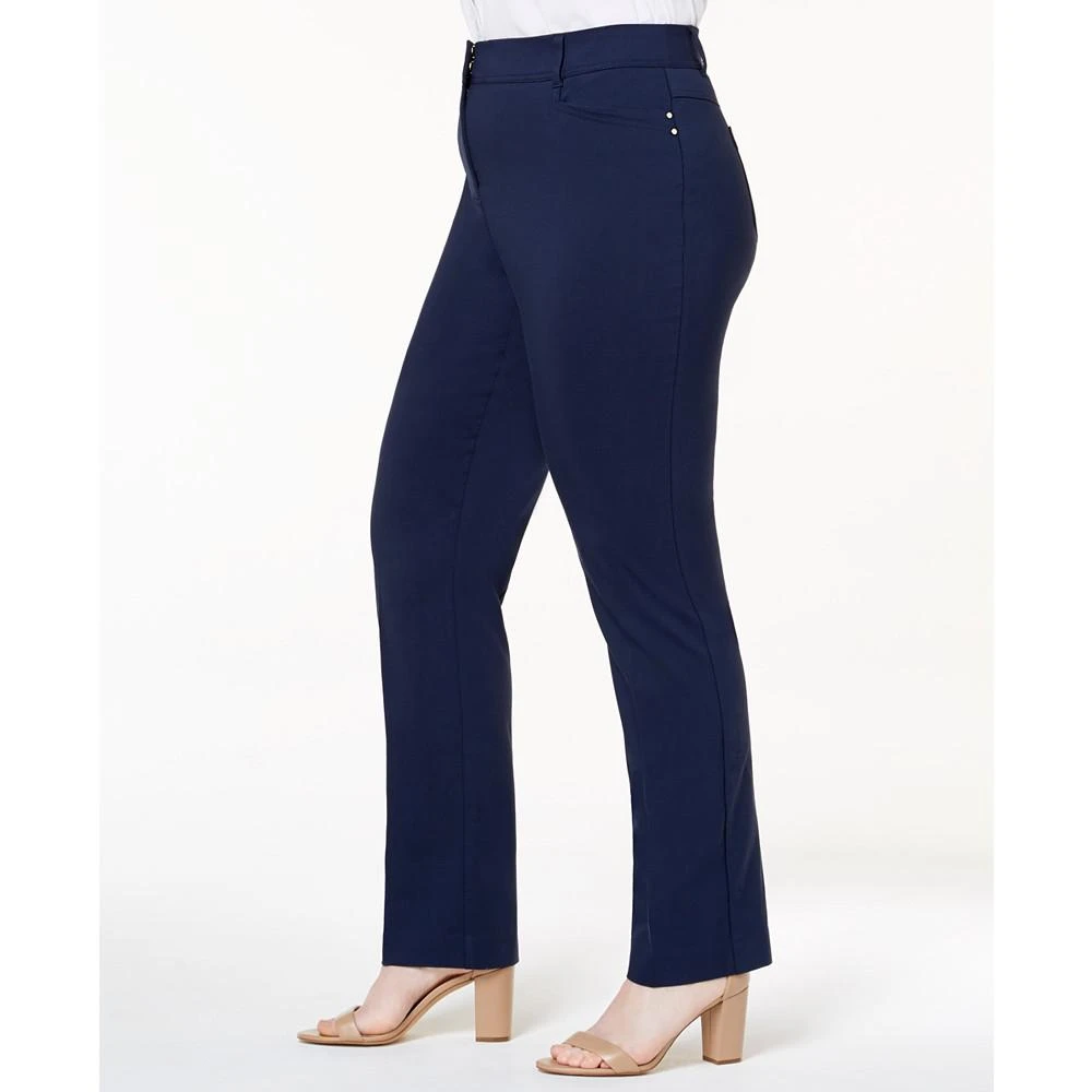 商品JM Collection|Plus & Petite Plus Size Tummy Control Curvy-Fit Pants, Created for Macy's,价格¥345,第3张图片详细描述