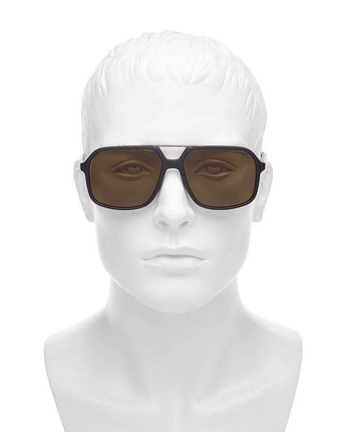 商品Carrera|Unisex Polarized Brow Bar Square Sunglasses, 59mm,价格¥1307,第5张图片详细描述