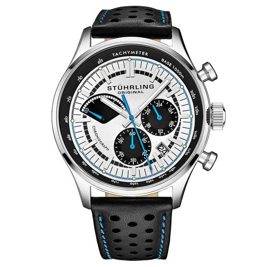 商品Stuhrling Original|Monaco Silver-tone Dial Mens Watch M15561,价格¥1660,第1张图片