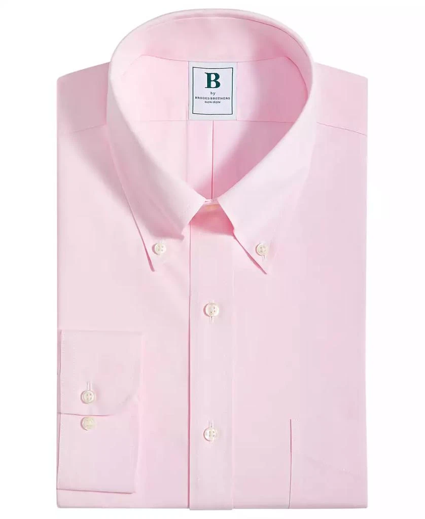 商品Brooks Brothers|Men's Regular Fit Non-Iron Solid Dress Shirt,价格¥449,第4张图片详细描述