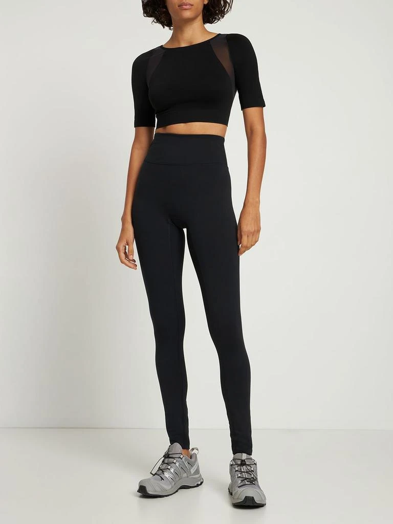 商品Wolford|Sporty Butterfly Stretch Tech Crop Top,价格¥1415,第1张图片详细描述