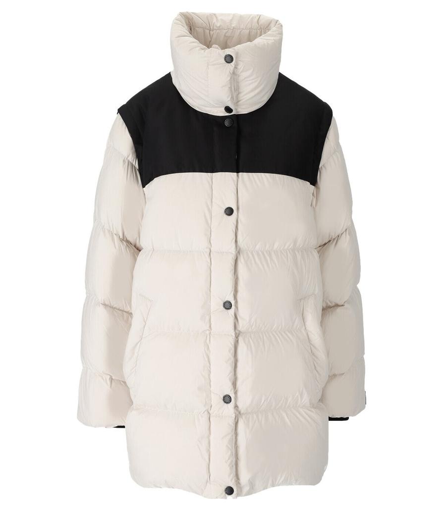 MAX MARA WEEKEND KARTAL OFF-WHITE BLACK PADDED COAT商品第1张图片规格展示