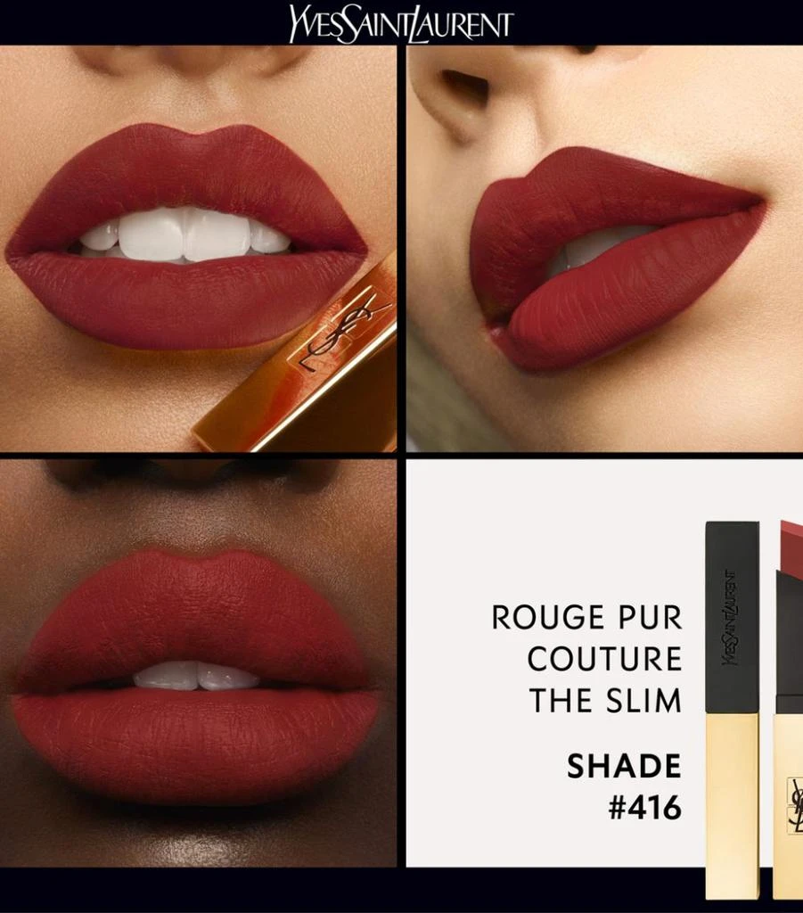 商品Yves Saint Laurent|Rouge Pur Couture The Slim Lipstick,价格¥324,第5张图片详细描述