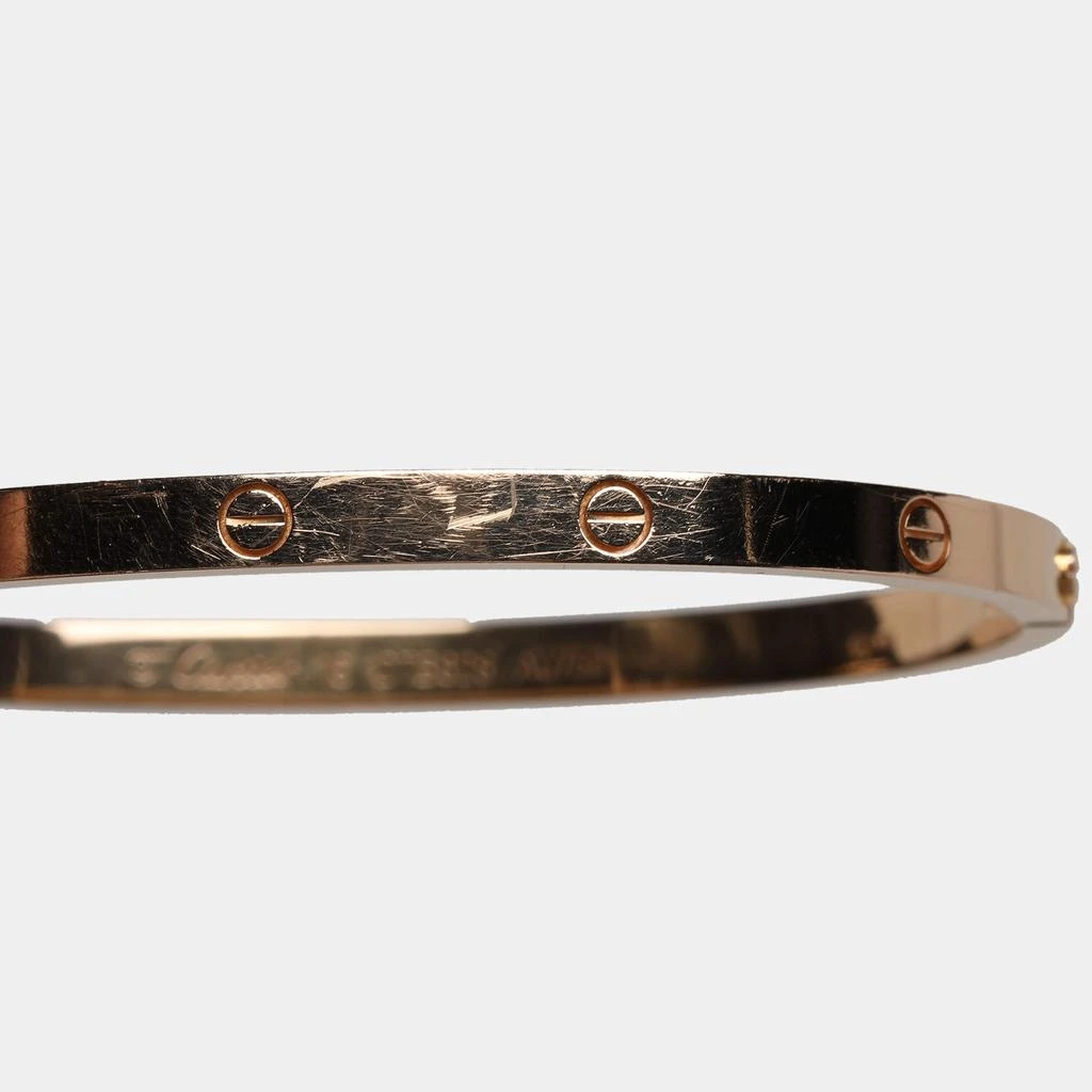 商品[二手商品] Cartier|Cartier 18K Rose Gold Love Bangle Bracelet,价格¥25379,第5张图片详细描述