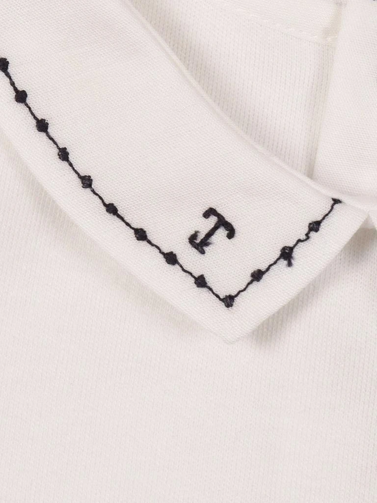 商品Tartine et Chocolat|Tartine et Chocolat Pointed Collar Bodysuit,价格¥520,第3张图片详细描述