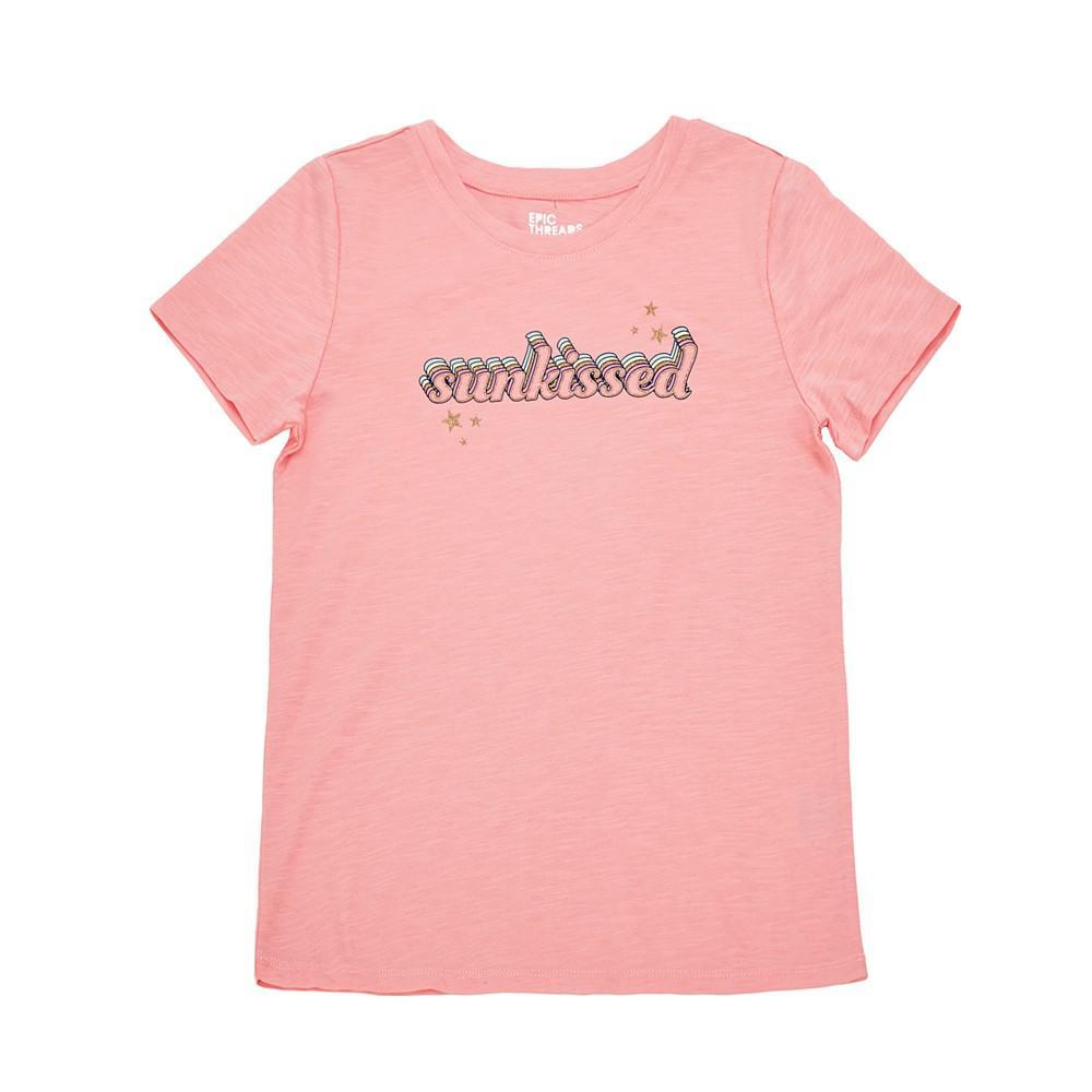 商品Epic Threads|Big Girls Sunkissed Graphic T-shirt, Created For Macy's,价格¥24,第1张图片