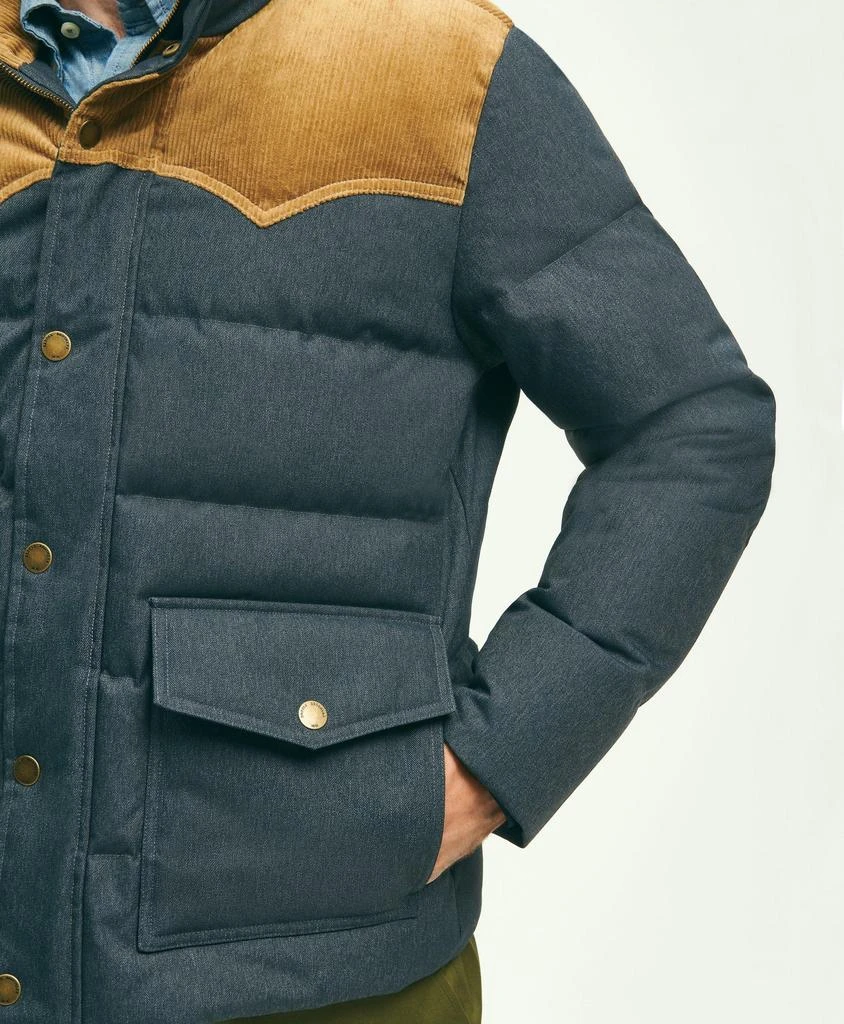 商品Brooks Brothers|Down Denim Puffer Coat,价格¥1984,第4张图片详细描述