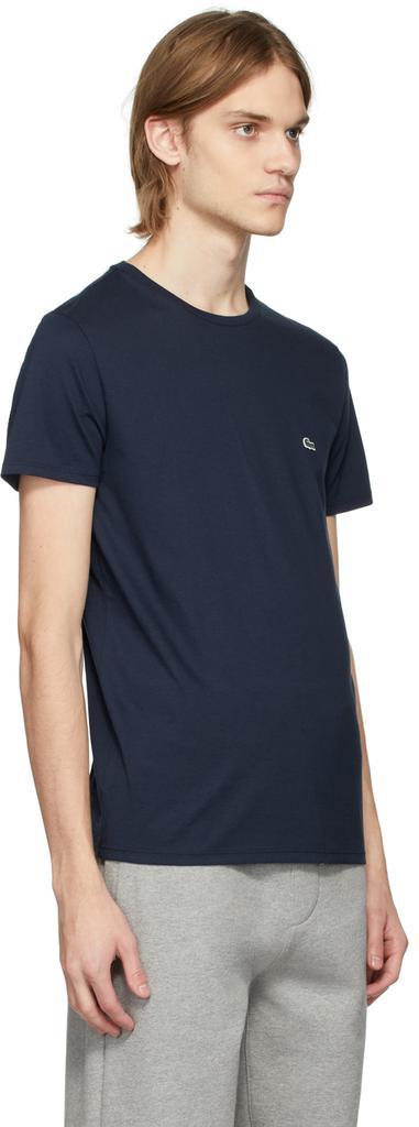商品Lacoste|Navy Pima Cotton Logo T-Shirt,价格¥462,第4张图片详细描述