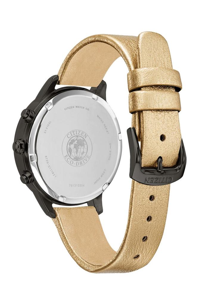 Women's Eco-Drive Vegan Leather Strap Watch, 39mm商品第2张图片规格展示