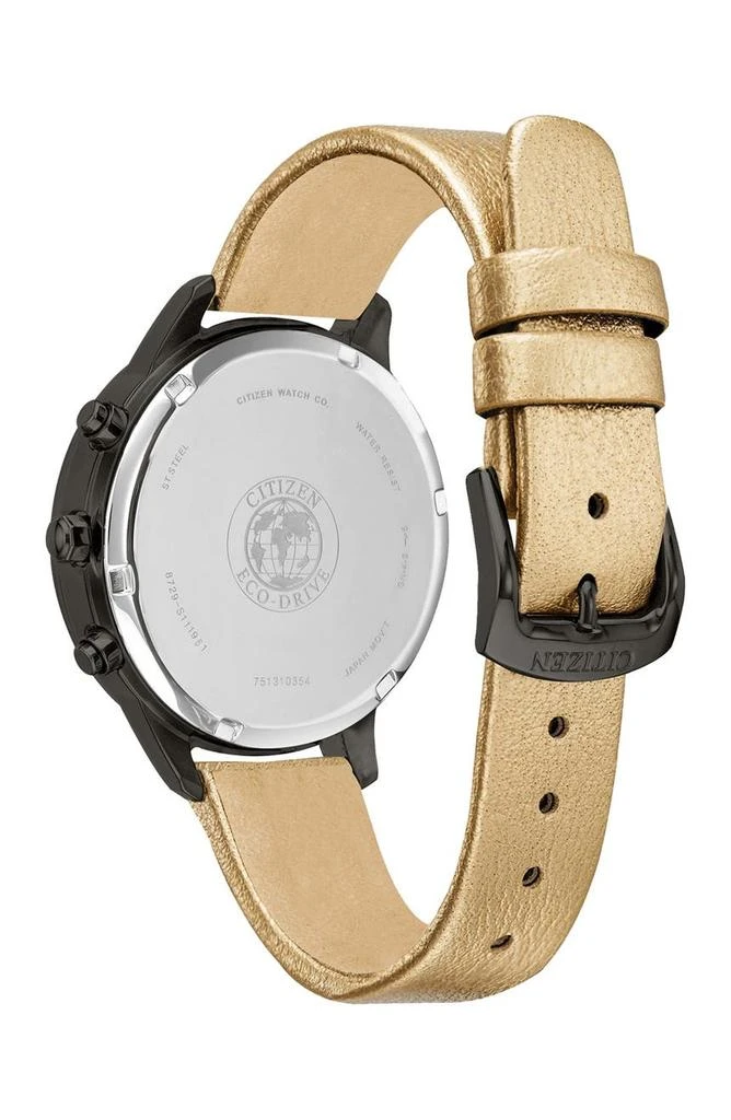 商品Citizen|Women's Eco-Drive Vegan Leather Strap Watch, 39mm,价格¥1306,第2张图片详细描述