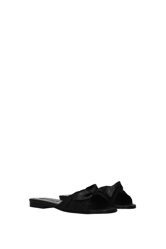 商品Manolo Blahnik|Slippers and clogs notamu Leather Black,价格¥2410,第2张图片详细描述