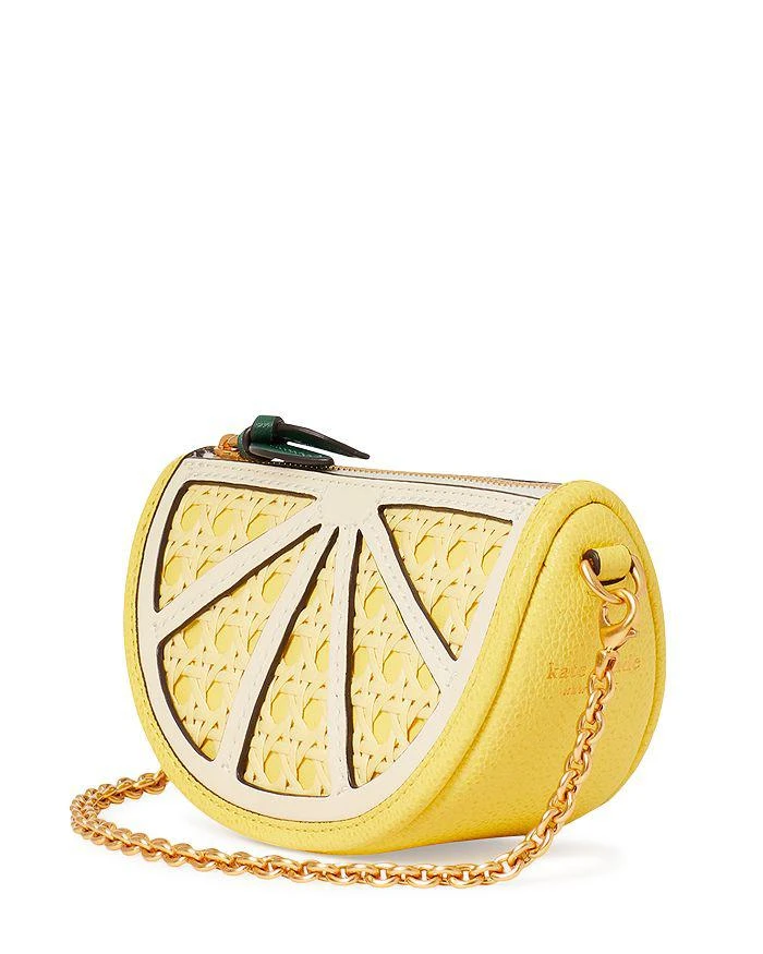 商品Kate Spade|Lemon Drop Embellished Leather Mini Purse with Chain ,价格¥944,第3张图片详细描述