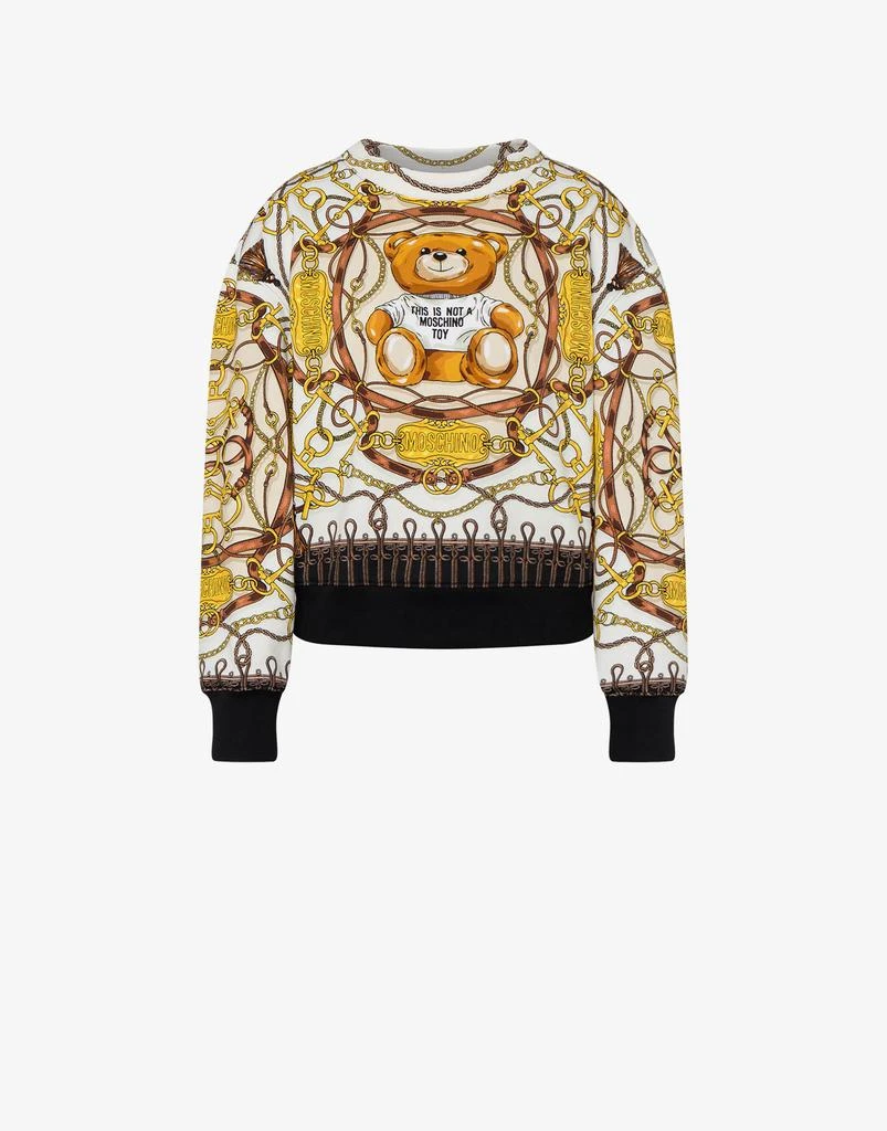 商品Moschino|Military Teddy Scarf Cotton Sweatshirt,价格¥7893,第1张图片