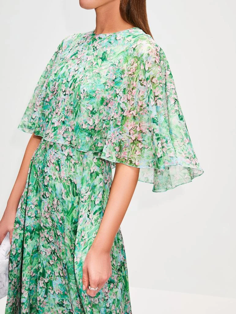 商品Giambattista Valli|Silk Capelet Maxi Dress,价格¥9178,第4张图片详细描述