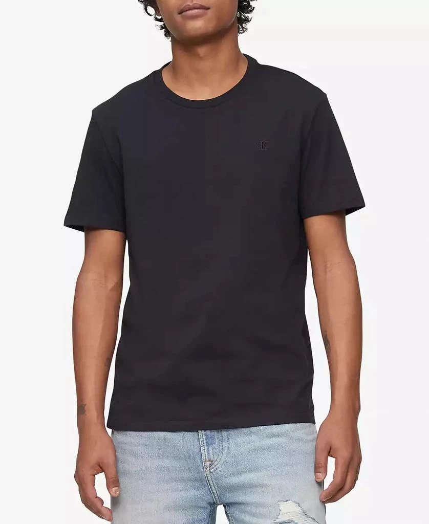 商品Calvin Klein|Men's Smooth Cotton Solid Crewneck T-Shirt,价格¥179,第1张图片
