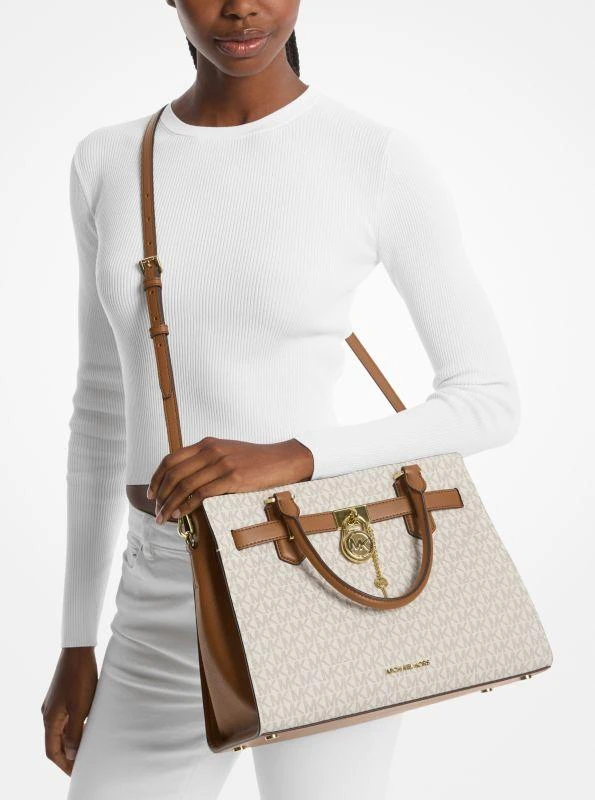 商品Michael Kors|Hamilton Medium Logo Satchel,价格¥964,第3张图片详细描述