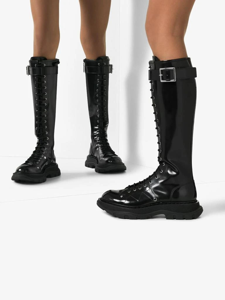 商品Alexander McQueen|Tread lace up boots,价格¥3874,第3张图片详细描述