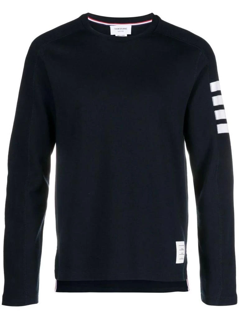 商品Thom Browne|Thom Browne Long Sleeves 4-Bar Tee Clothing,价格¥2757,第1张图片