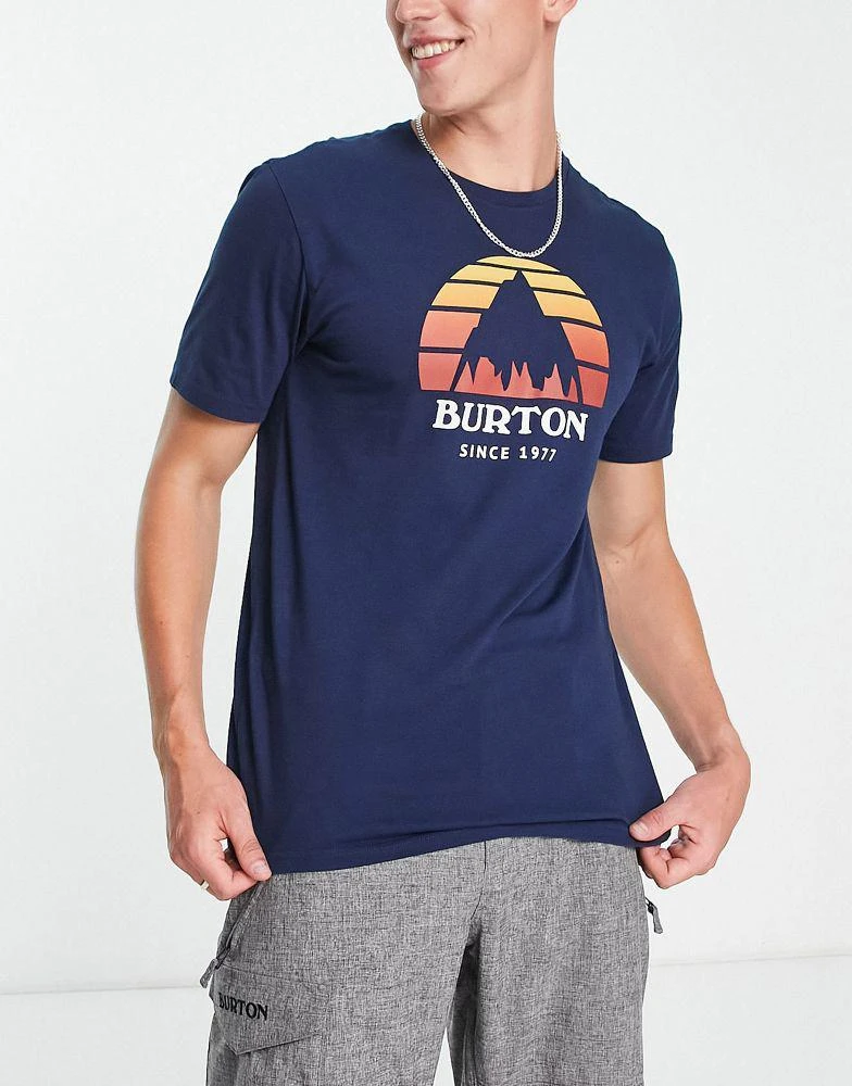 商品Burton Snowboards|Burton Snow Underhill t-shirt in navy,价格¥284,第4张图片详细描述