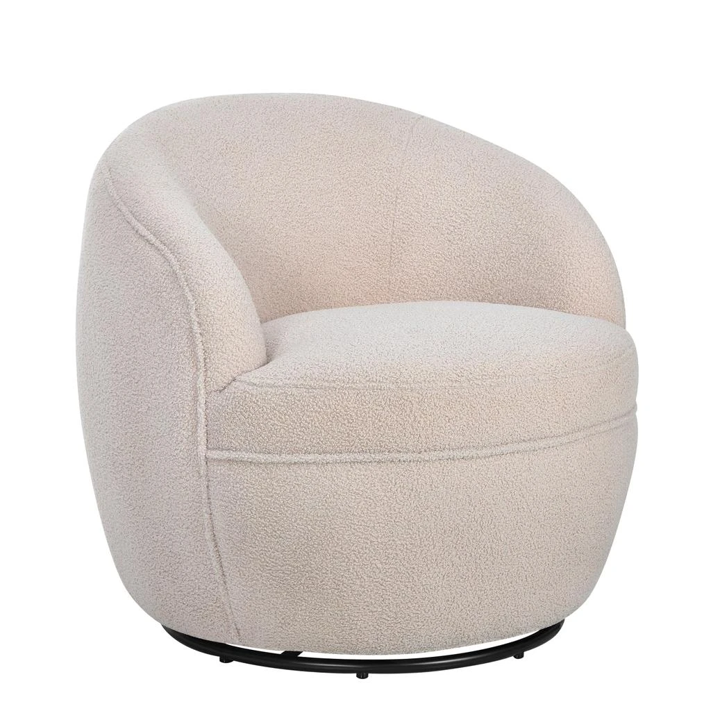 商品Streamdale Furniture|Streamdale 360 Swivel Teddy Sherpa Barrel Chair,价格¥4987,第4张图片详细描述