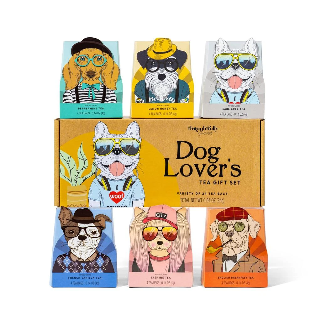 商品Thoughtfully|Gourmet, Dog Lover’s Tea Gift Set, Set of 24,价格¥200,第1张图片