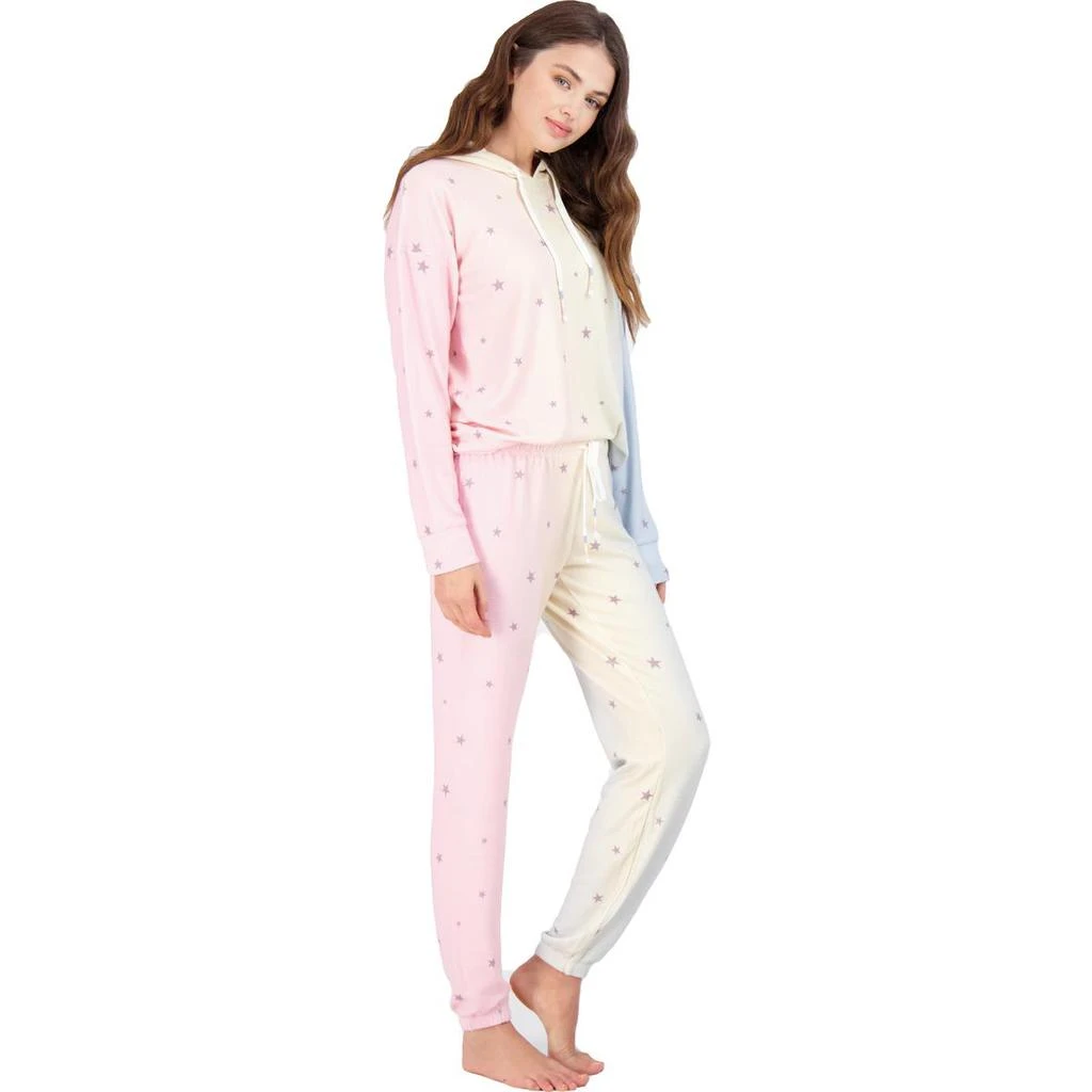 商品P.J. Salvage|PJ Salvage Women's 2 Piece Peachy Printed Hoodie and Joggers Loungewear Set,价格¥85,第5张图片详细描述