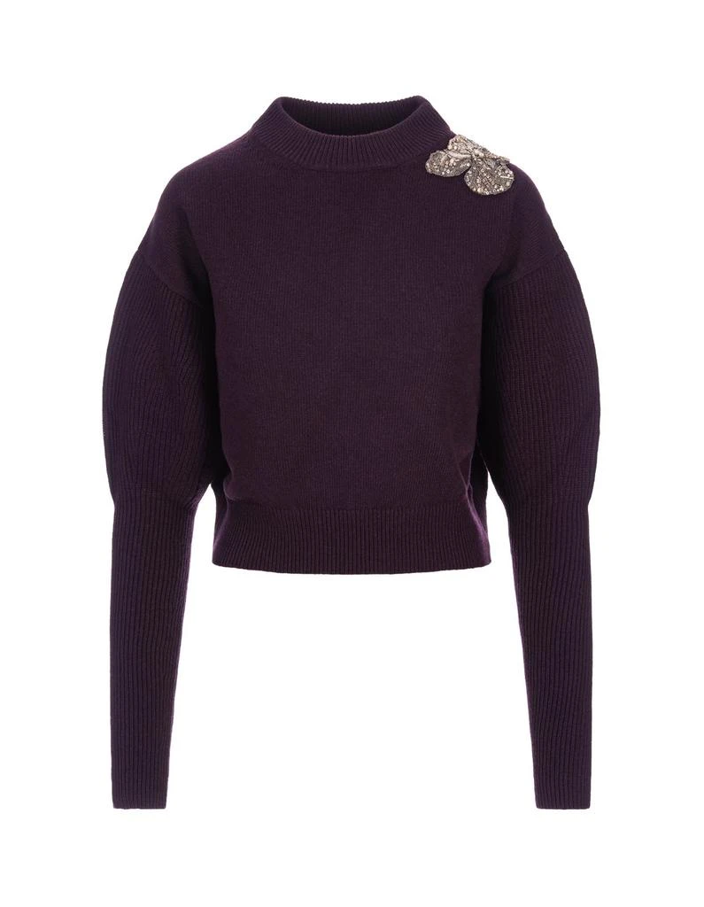 商品Alexander McQueen|Alexander McQueen Embellished Knitted Jumper,价格¥11775,第1张图片