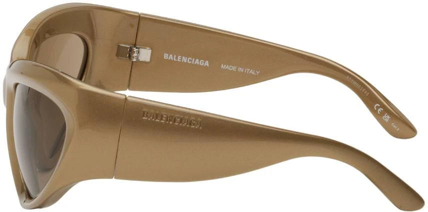 商品Balenciaga|Gold Cat-Eye Sunglasses,价格¥3437,第3张图片详细描述