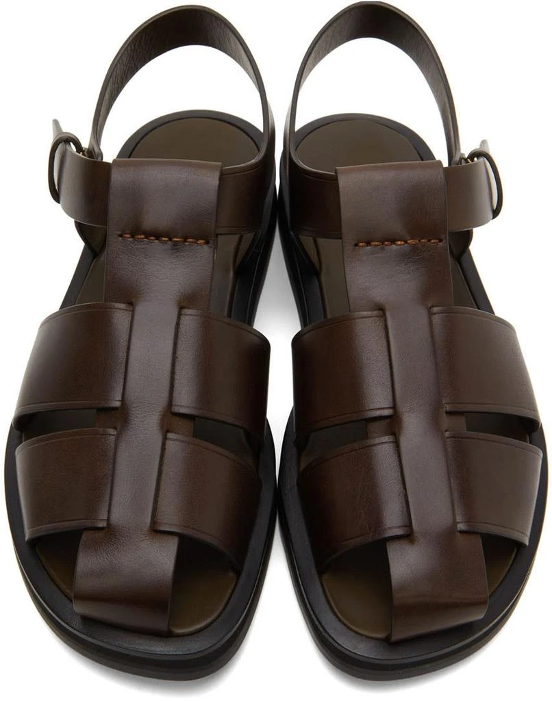 商品The Row|Brown Fisherman Sandals,价格¥3054,第5张图片详细描述