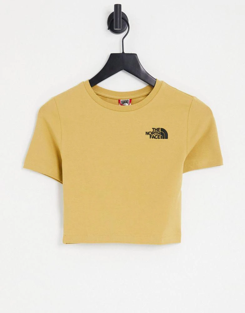 商品The North Face|The North Face cropped t-shirt in tan Exclusive at ASOS,价格¥143,第1张图片