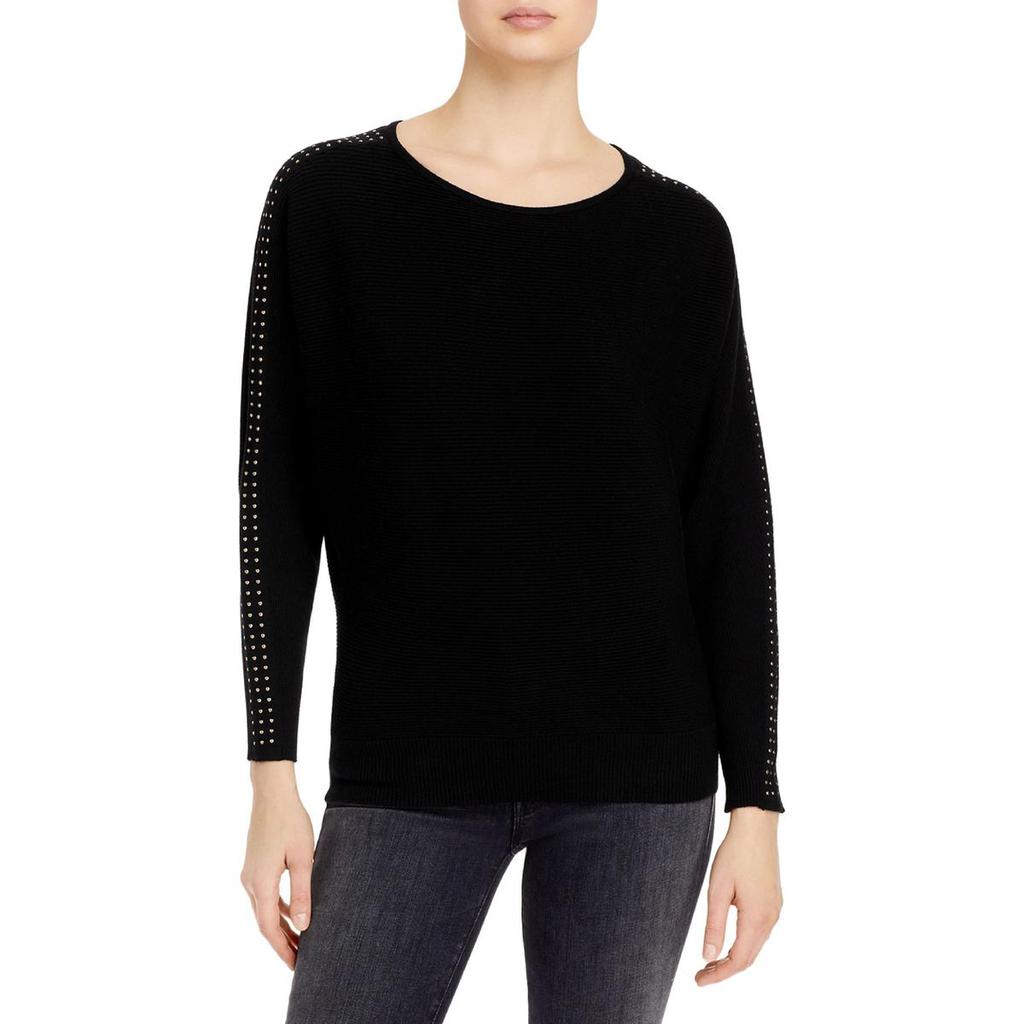 T Tahari Womens Studded Boatneck Pullover Sweater商品第1张图片规格展示