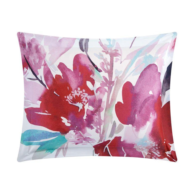 商品Chic Home Design|Waldorf 4 Piece Reversible Comforter Set Floral Watercolor Design Bedding TWIN,价格¥778,第2张图片详细描述