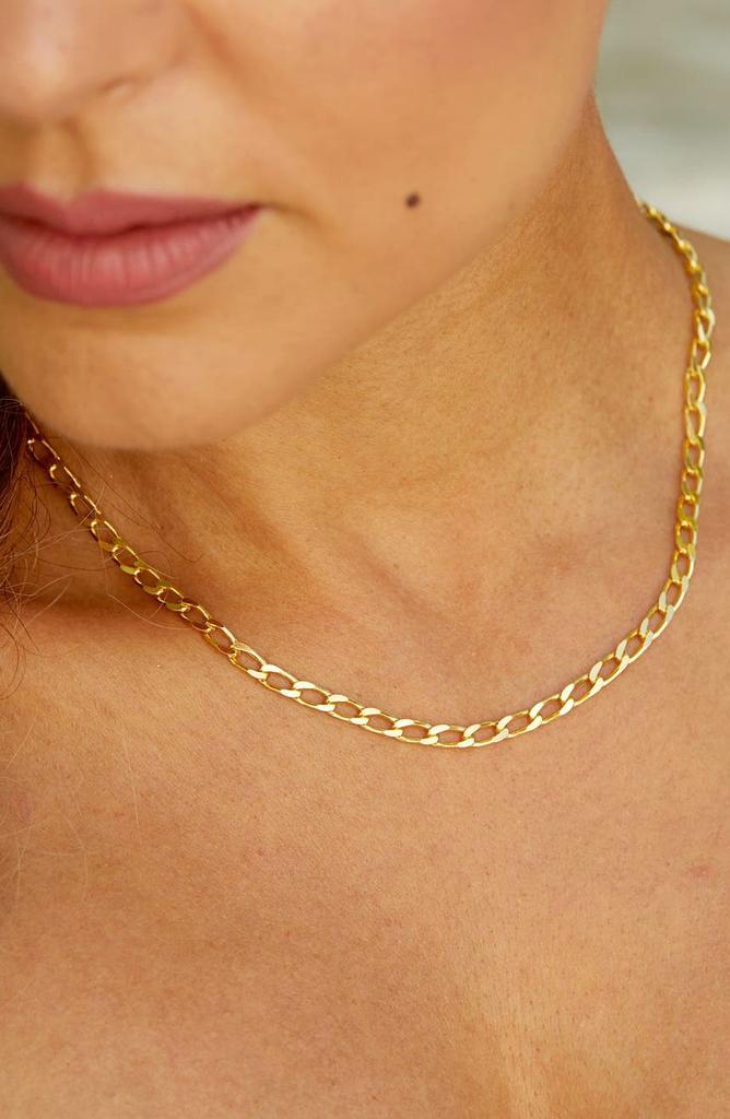 商品Savvy Cie Jewels|18K Yellow Gold Vermeil Italian Open Link Necklace,价格¥694,第4张图片详细描述