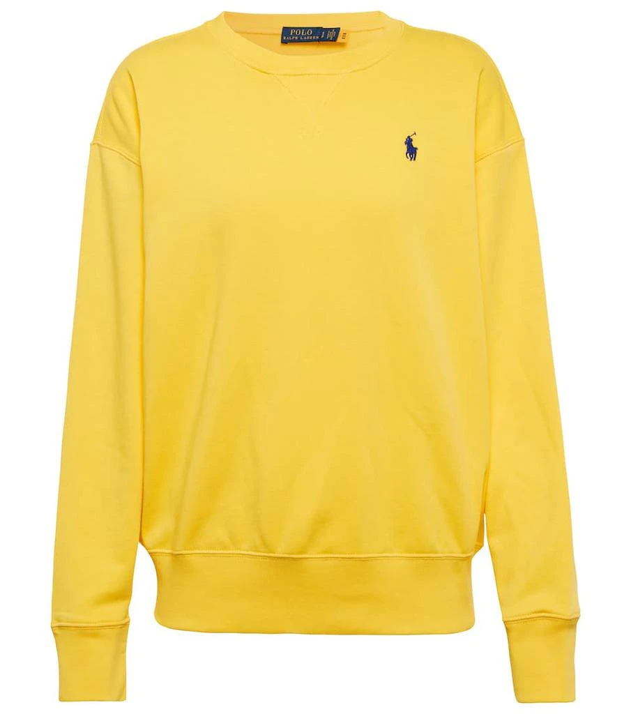 商品Ralph Lauren|Cotton-blend fleece sweatshirt,价格¥811,第1张图片