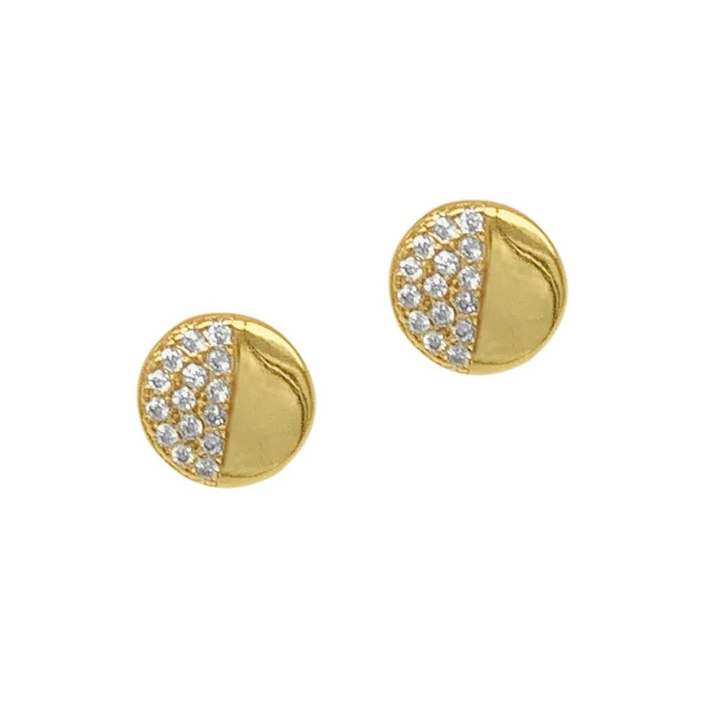 商品ADORNIA|Half Disc Studs Earrings,价格¥204,第1张图片