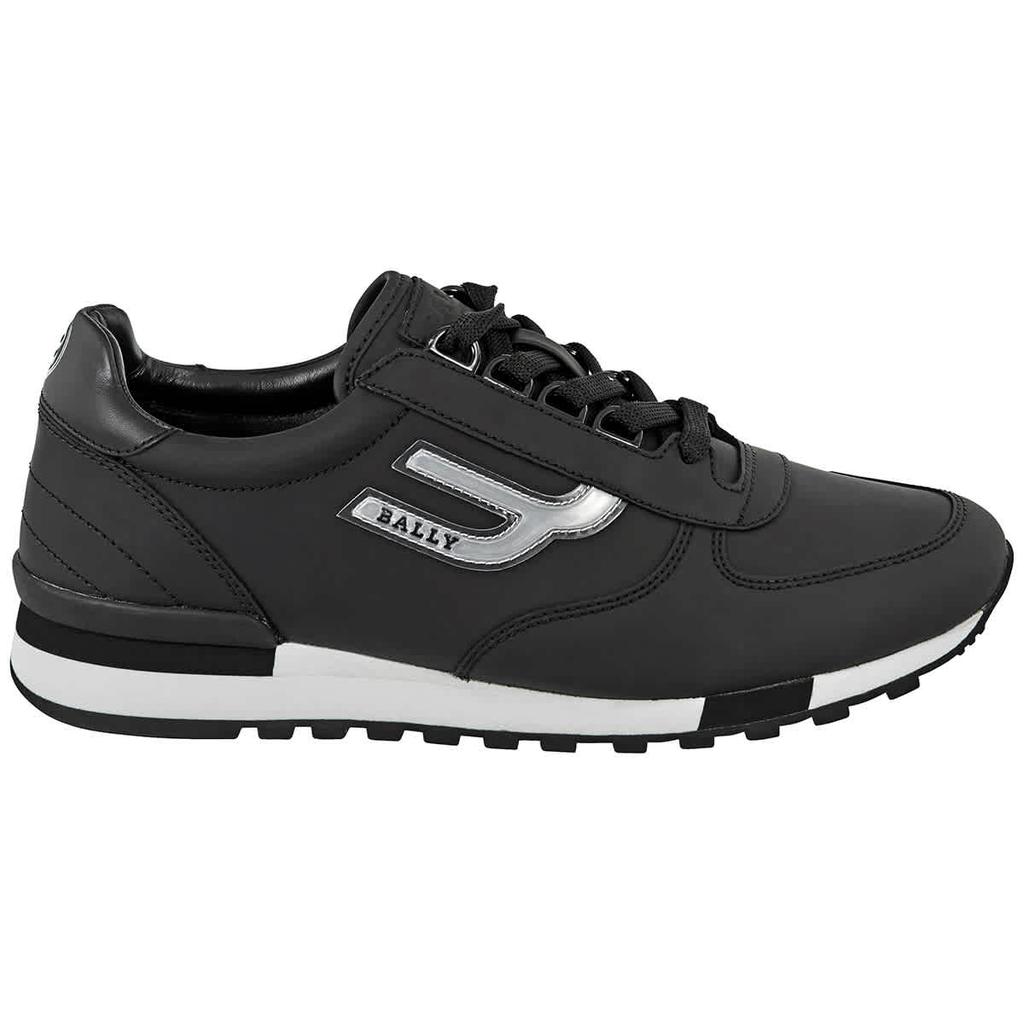 Bally Mens Gavino Black Leather Sneakers, Brand Size 6 (US Size 7)商品第1张图片规格展示