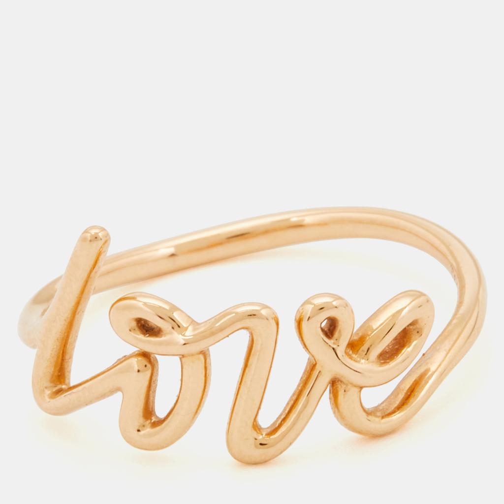 Tiffany & Co. Paloma's Graffiti 18k Rose Gold Ring Size 57商品第2张图片规格展示