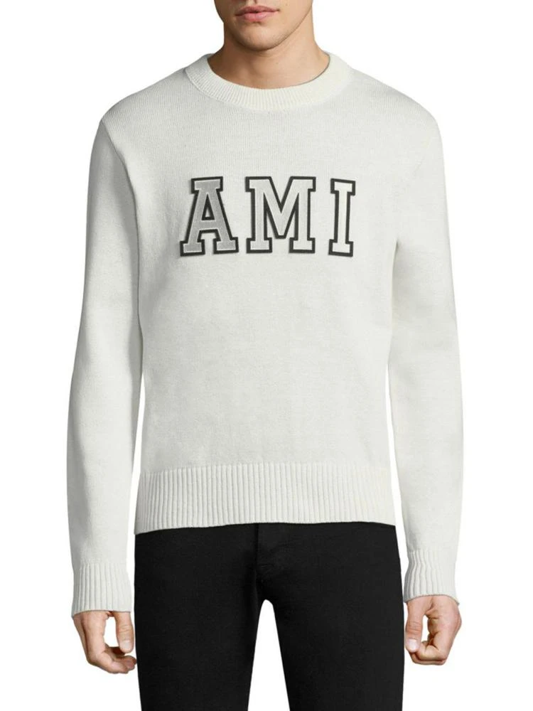 商品AMI|Logo Cotton 针织衫,价格¥2820,第1张图片