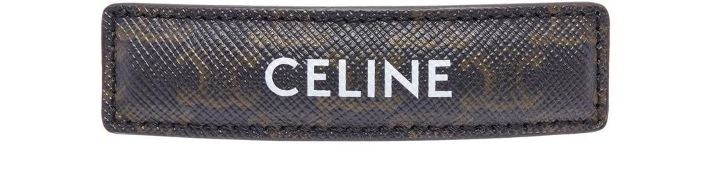 商品Celine|标识印花牛皮革、铁合金和人造革发夹,价格¥2052,第1张图片