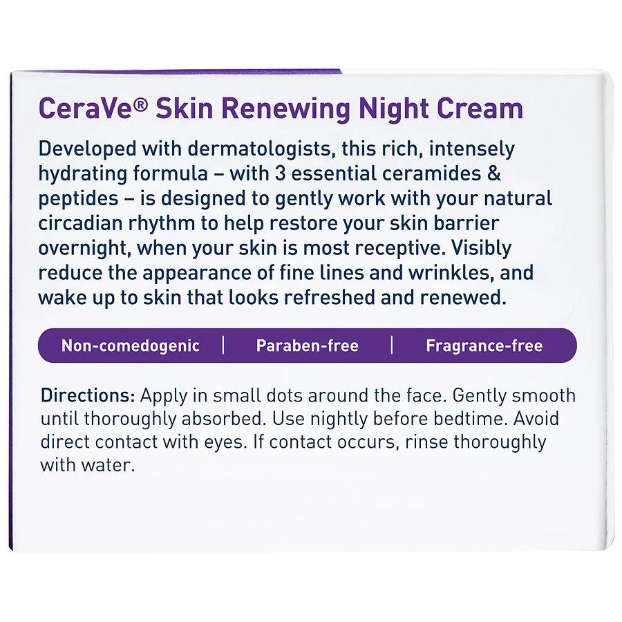 CeraVe Anti-Aging Skin Renewing Night Face Cream with Hyaluronic Acid 6