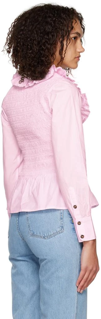 商品Ganni|Pink Smock Blouse,价格¥1474,第3张图片详细描述