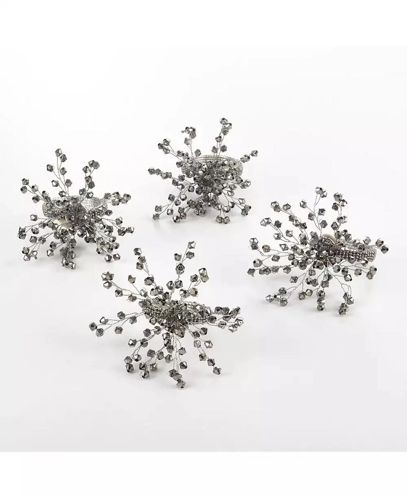 商品Saro Lifestyle|Napkin Ring Collection Beaded Napkin Ring, Set of 4,价格¥140,第4张图片详细描述